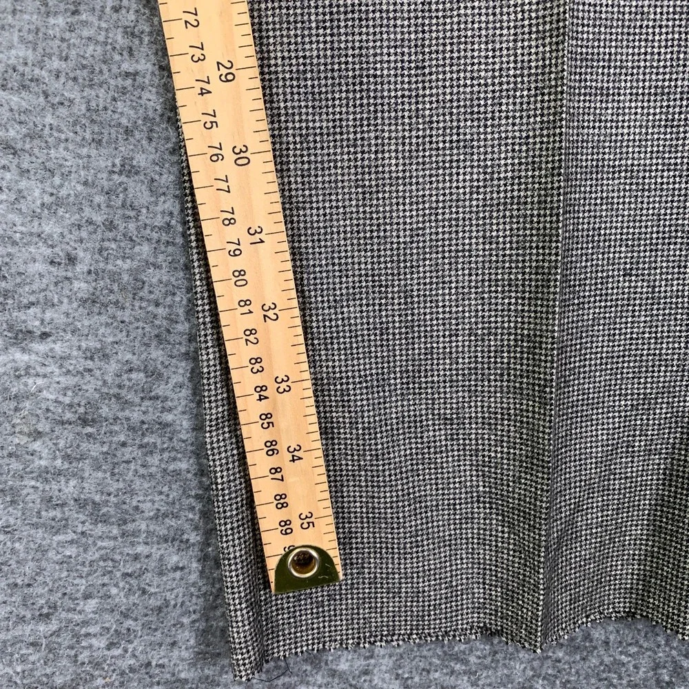 Jos A Bank Wool Dress Pants Men 34R Pleated Houndstooth Signature NEW